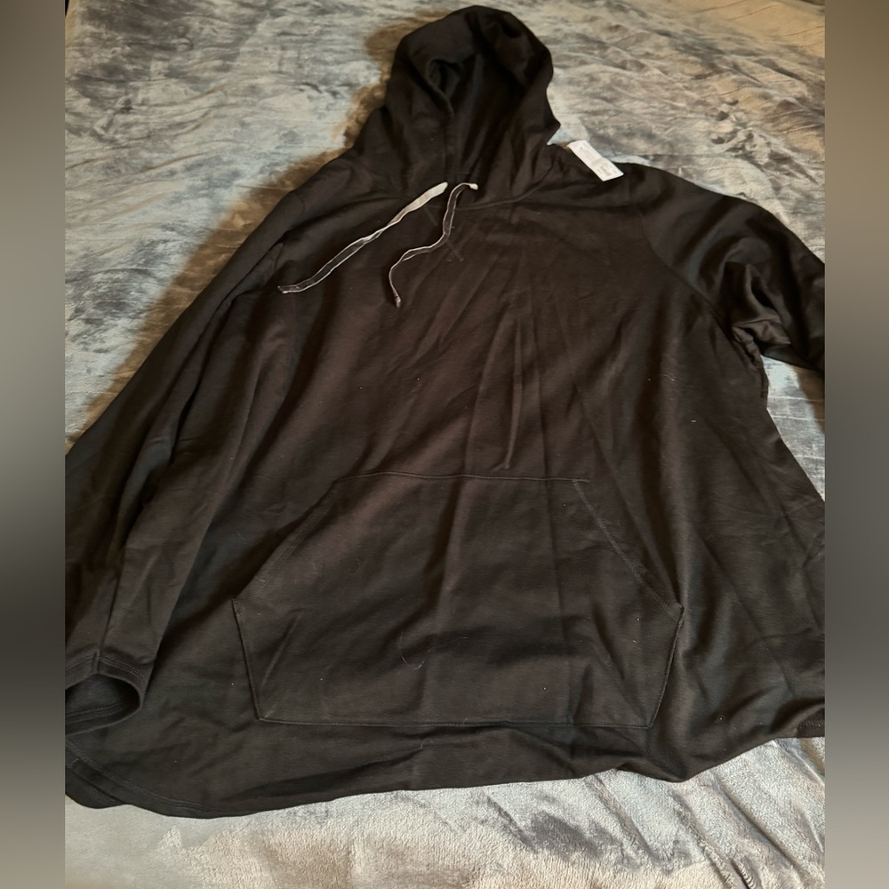 Lane Bryant black hoodie NWT 26/28